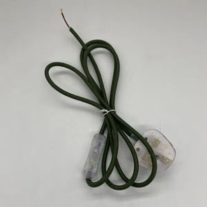 <span class=keywords><strong>Cable</strong></span> de Alimentación Transparente con Enchufe Británico de 1.8m, Interruptor 303, <span class=keywords><strong>Cable</strong></span> <span class=keywords><strong>Textil</strong></span> Trenzado para Lámpara de Mesa LED - Product Image 3