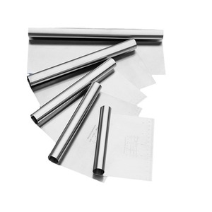 Baking high-quality stainless steel mahogany handle scraper, rice noodle roll shovel, dough cutting tool (free shipping) - Product Image 2