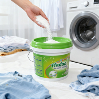 Poudre à laver 10 kg en baril, poudre à lessive personnalisée, prix de gros, poudre à laver en seau, OEM/ODE, haute mousse