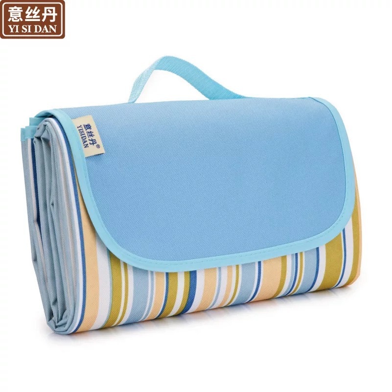 (Tissu Oxford rayé bleu ciel)