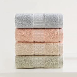 Pure Cotton Bath Towels 33x72 Cm Quick Dry Rectangle Face Towels For Home Use Adult Unisex - Product Image 3