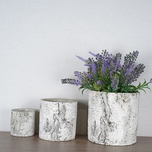Vaso per Fiori Cilindrico <span class=keywords><strong>in</strong></span> Stile Nordico Semplice, <span class=keywords><strong>Design</strong></span> Classico per Interni ed Esterni, Decorazione da Giardino, Fioriera <span class=keywords><strong>in</strong></span> <span class=keywords><strong>Cemento</strong></span> per Casa - Product Image 2