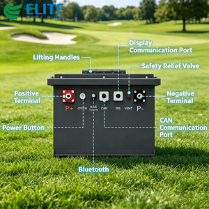 Golf Cart <b>Battery</b> 36V 48V <b>72V</b> 54Ah 105Ah 150Ah 200Ah Lithium <b>Battery</b> Pack for Golf Cart/Sightseeing Bus - Product Image 4