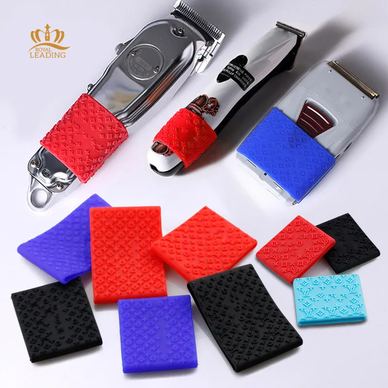 Wholesale Popular Colors Barber Accessories Anti Slide Rubber Barber Mat Hair Clipper Grip Silicone Hair Clipper Grip