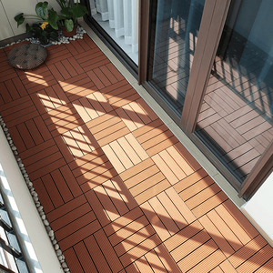 Dalles de terrasse en <span class=keywords><strong>bois</strong></span> composite WPC à clipser pour extérieur, co-extrusion, pour balcon et terrasse - Product Image 4