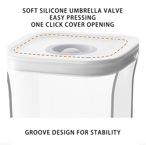 Choice Fun Contenedor prensado <span class=keywords><strong>de</strong></span> plástico transparente Caja cuadrada <span class=keywords><strong>de</strong></span> mantenimiento fresco <span class=keywords><strong>para</strong></span> granos <span class=keywords><strong>de</strong></span> frutas secas Almacenamiento <span class=keywords><strong>de</strong></span> alimentos varios - Product Image 6