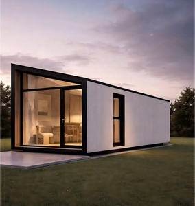 Kit de maison préfabriquée en bois écologique, contemporain, <span class=keywords><strong>à</strong></span> énergie solaire, imperméable, pour hôtel, complexe hôtelier, camping et usage de bureau - Product Image 1