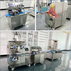 Ligne de production de biscuits farcis coeur presse faisant la machine gâteau de lune - Product Image 2