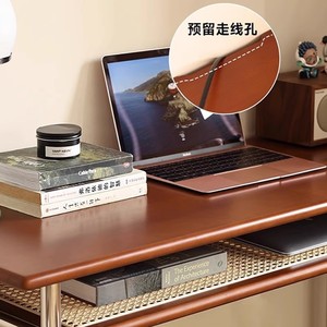 โต๊ะไม้เนื้อแข็ง 80x45x75 ซม. โต๊ะเรียนประหยัดพื้นที่สำหรับใช้ในบ้านสำนักงานนักเรียนสไตล์โมเดิร์นเรียบง่าย - Product Image 3