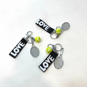Raquette de tennis miniature porte-clés accessoire porte-clés porte-clés - Product Image 1