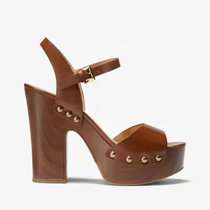 Hoge Platform Cork Zomer Schoenen Open Teen Vrouwen Hakken Sandalen