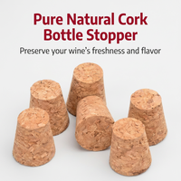 Bouchons en liège coniques réutilisables, hermétiques et écologiques DINGYE, multi-tailles, pour diffuseurs, cosmétiques, bouteilles de vin et bocaux de conservation