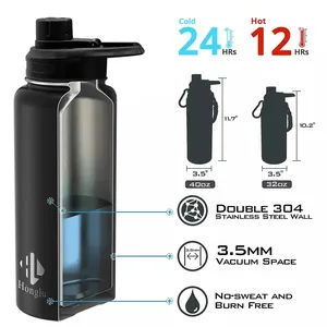 Leakproof Fitness Sport Flask Thermal Stainless Steel Vacuum Drinking Bottled Custom Logo Water Bottle