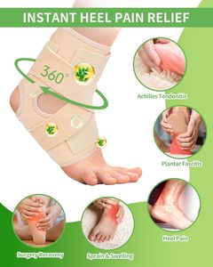 Reusable Organic Cotton Castor Oil Pack Wrap for <b>Foot</b> Ankle Pain Relief Plantar Fasciitis Compression Hook Loop Closure Unisex - Product Image 2