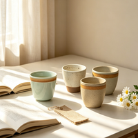NEWELL - Vase à thé en céramique céladon personnalisé, fait main, d'inspiration zen, résistant aux hautes températures, 12 cm, 0,6 kg, pour la maison, les restaurants, la vente au détail