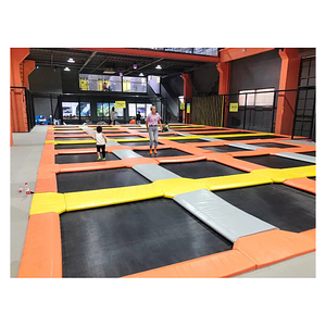 Parc de <span class=keywords><strong>trampoline</strong></span> intérieur Hanlin avec cadre en acier haute résistance et tapis de saut professionnels pour le saut en <span class=keywords><strong>freestyle</strong></span> - Product Image 5