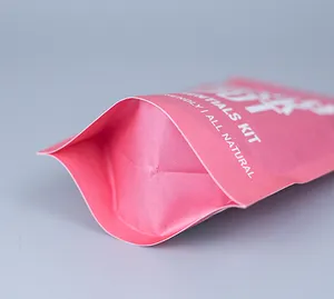 Sachet debout en plastique zip-lock anti-odeur Sacs d'emballage en mylar thermoscellés avec impression personnalisée 3.5 7g 1oz Sac à fond plat en PE alimentaire