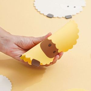 Cute Sheep Design Silicone Coasters & Bar <b>Mat</b> Food Grade Heat Resistant Non-Slip Placemats for Cups/Bowls <b>Table</b> Protection - Product Image 4