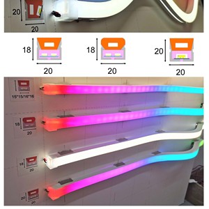 Moldeo por extrusión a prueba de agua ip67, 12V, 24V, <span class=keywords><strong>10W</strong></span>, <span class=keywords><strong>led</strong></span> flexible de neón para decoración de armarios - Product Image 4