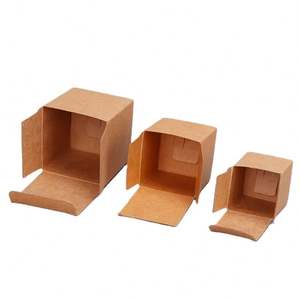 Carton recyclé de haute qualité avec logos personnalisables pour boîtes d'emballage auto-érectables pour cosmétiques et articles de première nécessité - Product Image 1