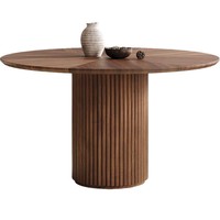 Table à manger en bois massif de style minimaliste moderne, table ronde pour les petits espaces, appartements, hôtels et restaurants