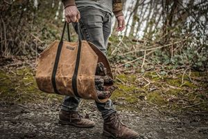 Sac de transport pour bûches de bois de grande taille, échantillon gratuit, pour accessoires de poêle à bois, fabriqué en toile cirée résistante, sac de transport pour bûches - Product Image 4
