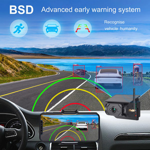 Mới Nhất Di Động Wifi Năng Lượng Mặt Trời Powered Không Dây Xe Phía Sau Xem Xếp Ngược Máy Ảnh Không Thấm Nước Nam Châm Được Xây Dựng Trong Ứng Dụng Pin Tương Thích Cho - Product Image 4