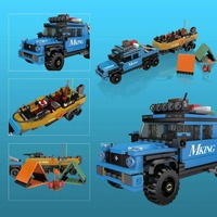 Nuevo Modelo de Barco de Pesca con Remolque, 872 Piezas, Bloques de Construcción, Ladrillos de Ensamblaje, Mould King 24080, Juguetes Educativos, Regalos para Niños y Adultos
