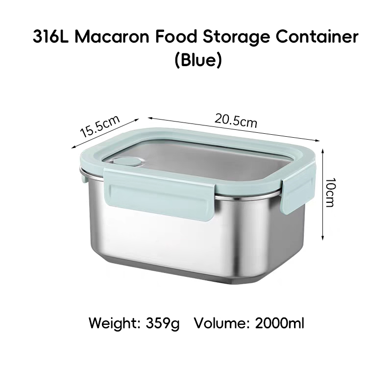 2000ml single compartment(blue)