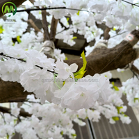 Dekorativer Innenbogen aus Fiberglas Elegante Bogen-Dekoration Weißer Hochzeits-Seidenblumenbaum Künstlicher Kirschblütenbaum