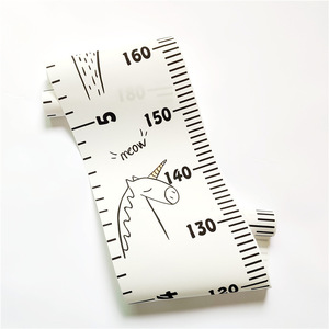 Tableau de croissance pour enfants en forme d'animal, décoration murale en bois pour chambre d'enfant, œuvre d'art de mesure de la taille avec corde de suspension - Product Image 3