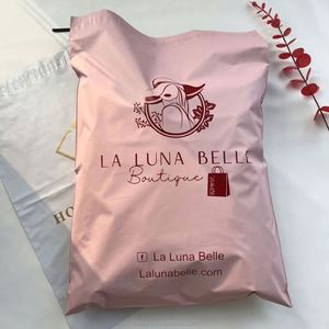 Sacs d'expédition auto-adhésifs en polyéthylène blanc pour l'emballage de vêtements roses/noirs/nude/bleu marine – Vente en gros - Product Image 3
