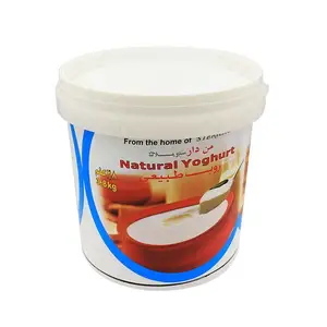 Tùy Chỉnh Logo In Ấn Durable Lớn Đông Lạnh 3.5Kg Vòng IML Nhựa Ice Cream Container Tái Chế Ice Cream Bao Bì Hộp