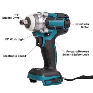 Brushless Electric Impact Wrench <b>Set</b> 21V Cordless with Variable Speed 400 Nm Max <b>Torque</b> 3/8 in Drive Size for DIY - Product Image 4