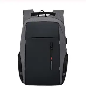 Mochila masculina impermeável, mochila masculina feita em tecido impermeável com carregador usb, ideal para laptops de 15.6 polegadas, estilo oxford