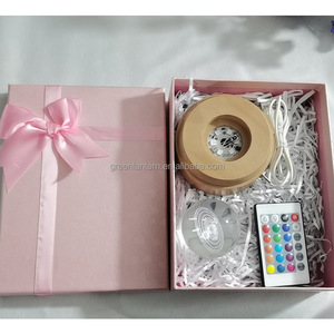 Caja de regalo recargable para el Día de San Valentín, luz nocturna creativa 3D, Base de madera, música, caja de <span class=keywords><strong>ocho</strong></span> tonos, luz nocturna - Product Image 6