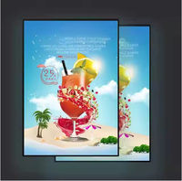 Boîte lumineuse publicitaire décorative intérieure personnalisée, affiche lumineuse extérieure, cadre en acier en tissu LED, cadre en aluminium, boîte lumineuse en acrylique