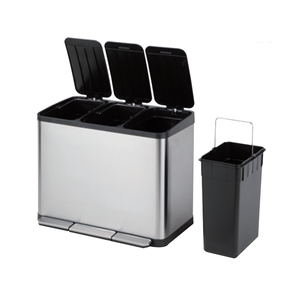 Chất Lượng Cao Trong Nhà/Ngoài Trời Chân Đạp Thùng Rác Có Thể Thép Không Gỉ Thùng Rác Cho Nhà Văn Phòng Có Thể Tái Chế Bin Cho Sử Dụng Nhà Bếp Công Cộng - Product Image 1