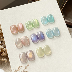 AILANUO Colección de Verano de 8 Colores, Esmalte de Gel UV con Purpurina Ojo de Gato, No Tóxico, Vegano, Ecológico, Curado con LED/UV, ODM/OEM, Marca Privada - Product Image 1