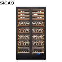 Gabinete de Almacenamiento de Vino Eléctrico Profesional de Lujo de Alta Gama, Integrado en Acero Inoxidable, Colores Personalizables, 10 Tamaños, para el Hogar