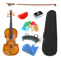 High Quality Wholesale Professional Germany Stradivari Handmade 4/4 Violin Accessories Includes Rosin Shoulder Rest Steel