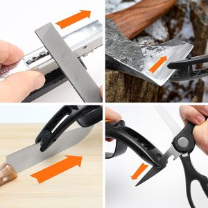 Afilador de cuchillos doméstico de mano portátil 2025, afila cuchillos dentados de manera eficiente, <span class=keywords><strong>tijeras</strong></span>, cuchillos de anzuelo <span class=keywords><strong>para</strong></span> uso en exteriores - Product Image 5