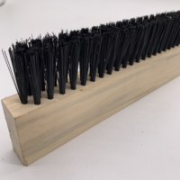 Brosse à poussière industrielle personnalisée en gros, 24 pouces, en bois, pour béton, balai à plancher, brosse à lattes, équipement de revêtement de planches