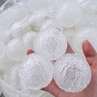 Coque de boule vide en laine irrégulière pour la fabrication de jouets de décompression souples, jouet à presser en TPR fait main DIY