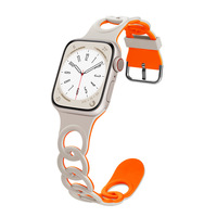 Compatible avec les montres de la série 111/Ultra 3/SE 3, bracelet de montre en silicone ajouré de style donut