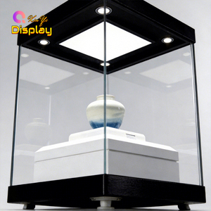 <span class=keywords><strong>Vitrine</strong></span> d'exposition autoportante de luxe pour centre commercial et musée avec <span class=keywords><strong>verre</strong></span> trempé éclairé par LED, vision panoramique à 360° sans <span class=keywords><strong>angle</strong></span> mort - Product Image 1