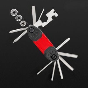 Juego de multiherramientas compacto con funciones de reparación de bicicletas, herramienta de llave plegable portátil para ciclistas, acero inoxidable duradero - Product Image 4