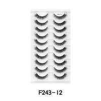 Ensemble de faux cils à bande transparente, bande invisible et douce, cils en bande 3D naturels, réutilisables, faits à la main