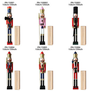 150Cm 5ft Giáng Sinh Nhà Trang Trí Cuộc Sống Lớn Kích Thước Bằng Gỗ <span class=keywords><strong>Nutcracker</strong></span> Soldier Cho Ngoài Trời Trang Trí - Product Image 5