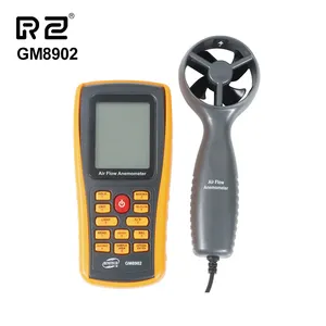 Anemometro RZ8902 misuratore di portata d'aria misuratore di velocità del vento con test online del software per PC